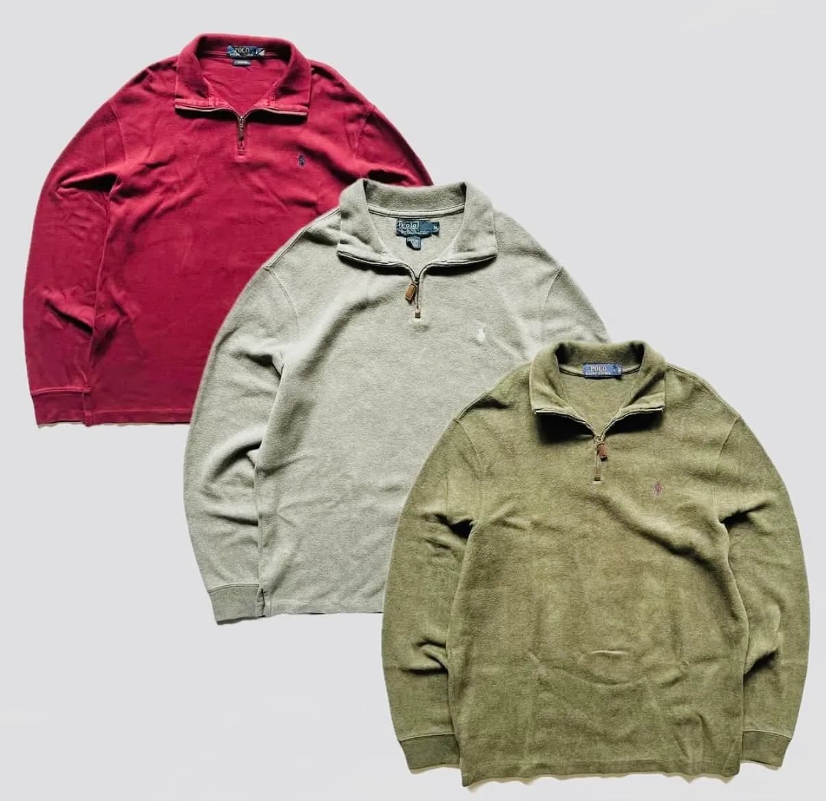 Polo Ralf Lauren Cable Knit And Quater Zip 1/4