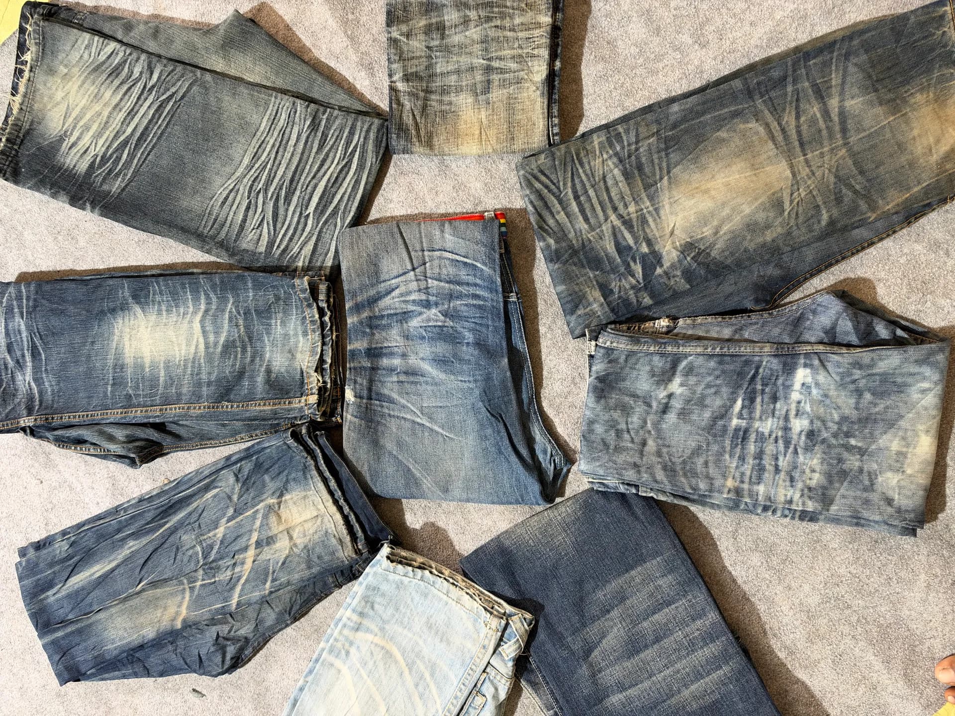 Faded Washing Bootcut Japan Jeans