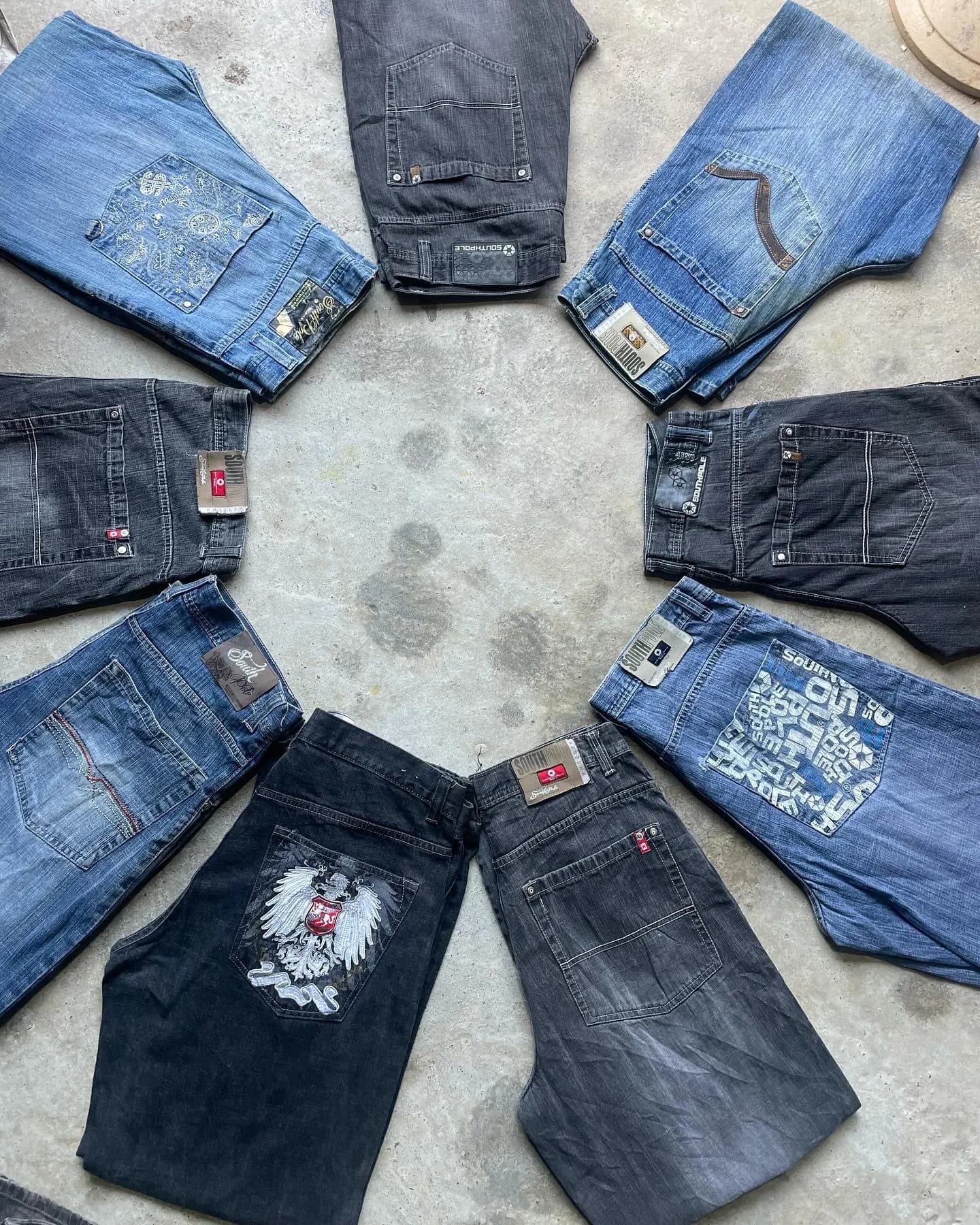 Hiphop Branded Embroidery Jeans Men’s Jeans