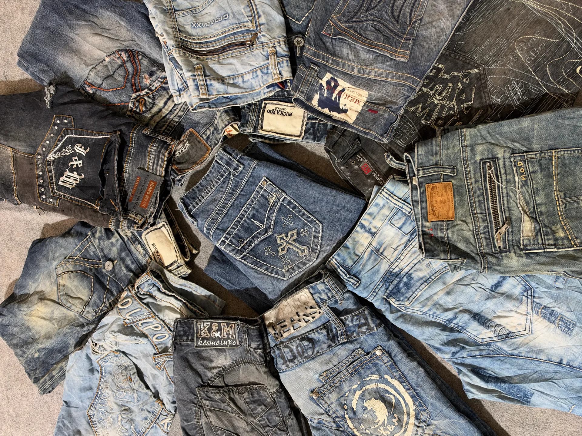 Y2K Designer Jeans Embroidery And Stylish